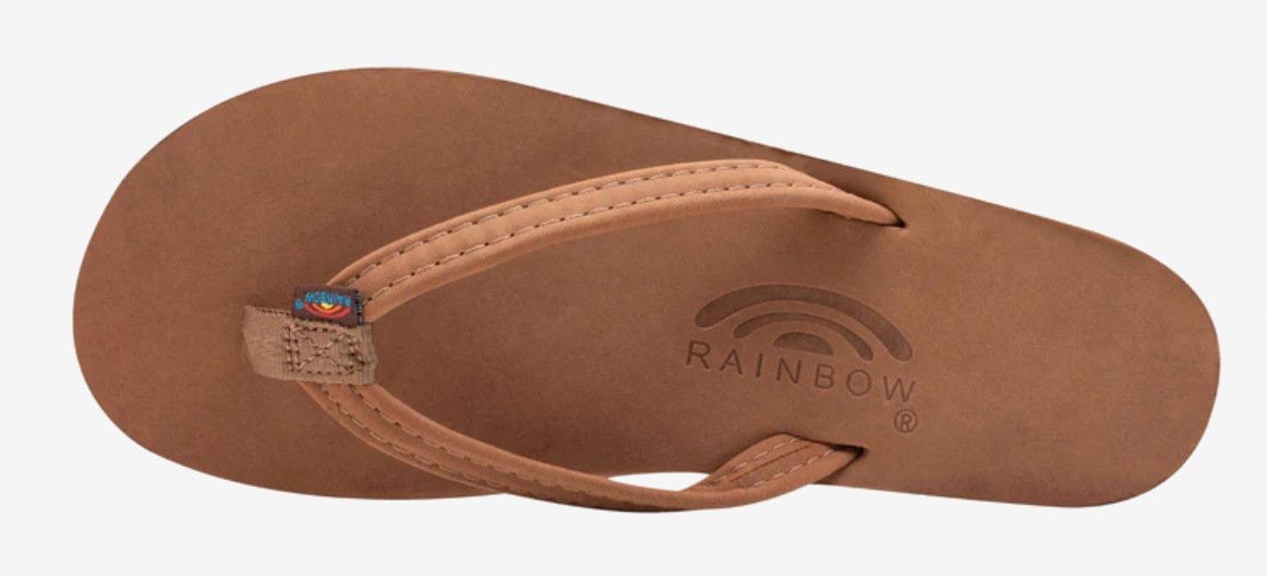 Rainbow Redwood Premier Leather Single Layer Women's Sandals with Narrow Strap 301ALTSN-RWDW