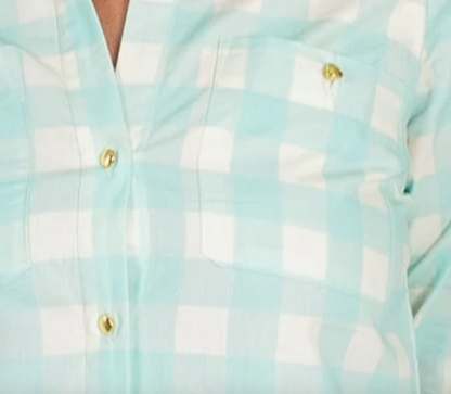 Harper Dress - Blue Buffalo Check