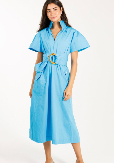 Gretchen Dress Swim Cap Blue