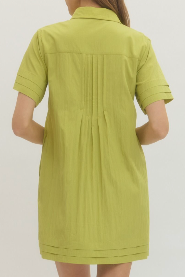 Chartreuse Mini Dress