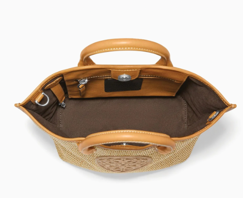 Blonde Biancca Medium Straw Tote