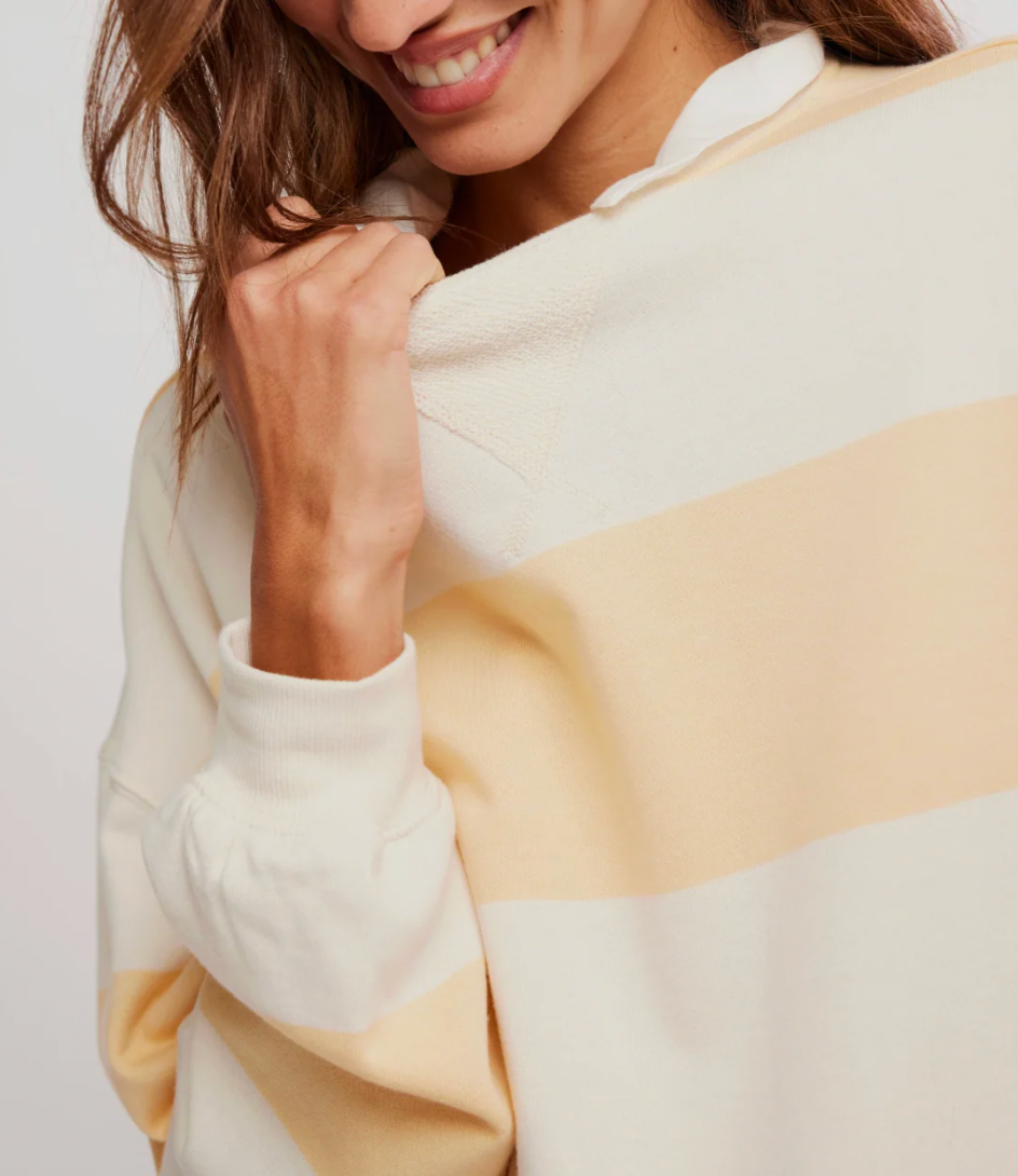 FREE PEOPLE Classic Stripe Crew Wide