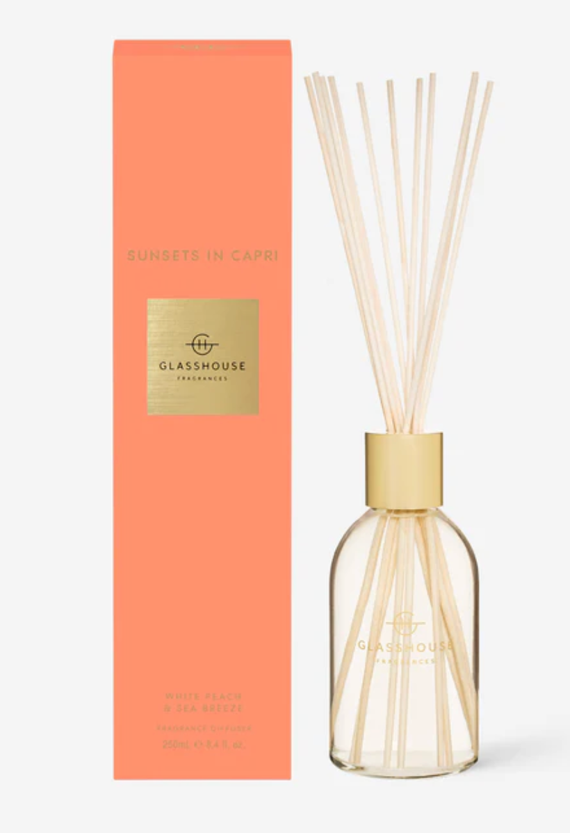 Sunsets In Capri White Peach & Sea Breeze  8.4 fl oz. Fragrance Diffuser
