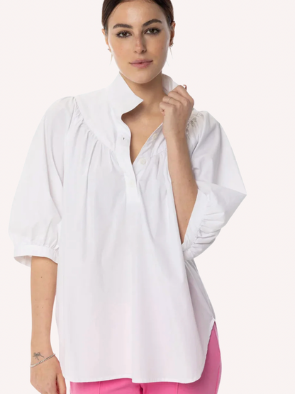 Avie Top in Solid White