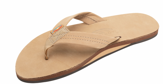 Single Layer Premier Leather with Arch Support 1" Strap