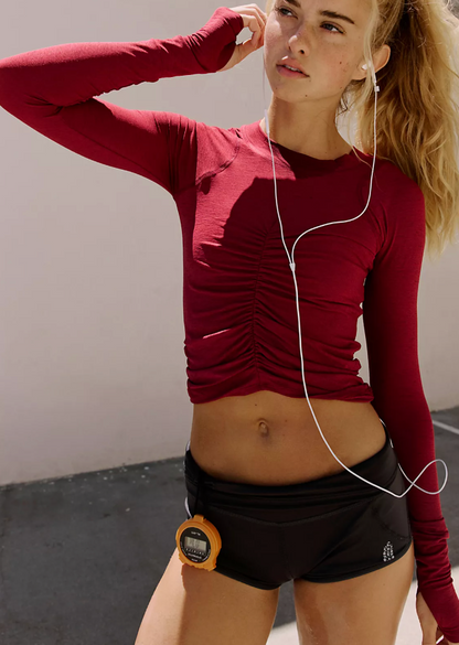 Tempo Ruched UV Protection Long Sleeve