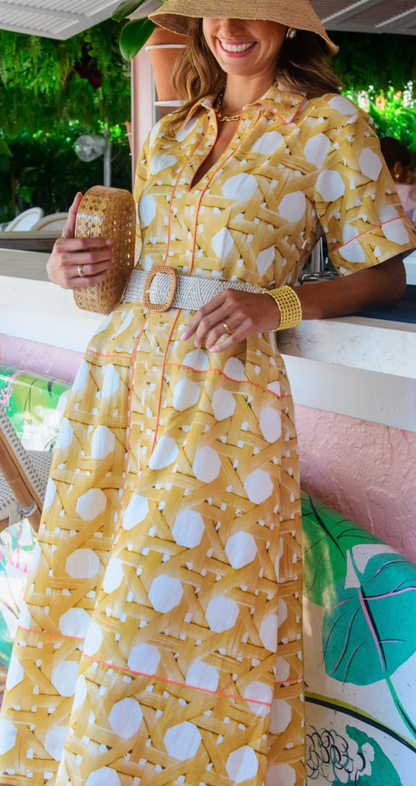 Collins Dress in Wicker