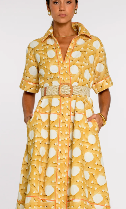 Collins Dress in Wicker