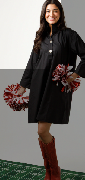 Arden Dress - Game Day Black