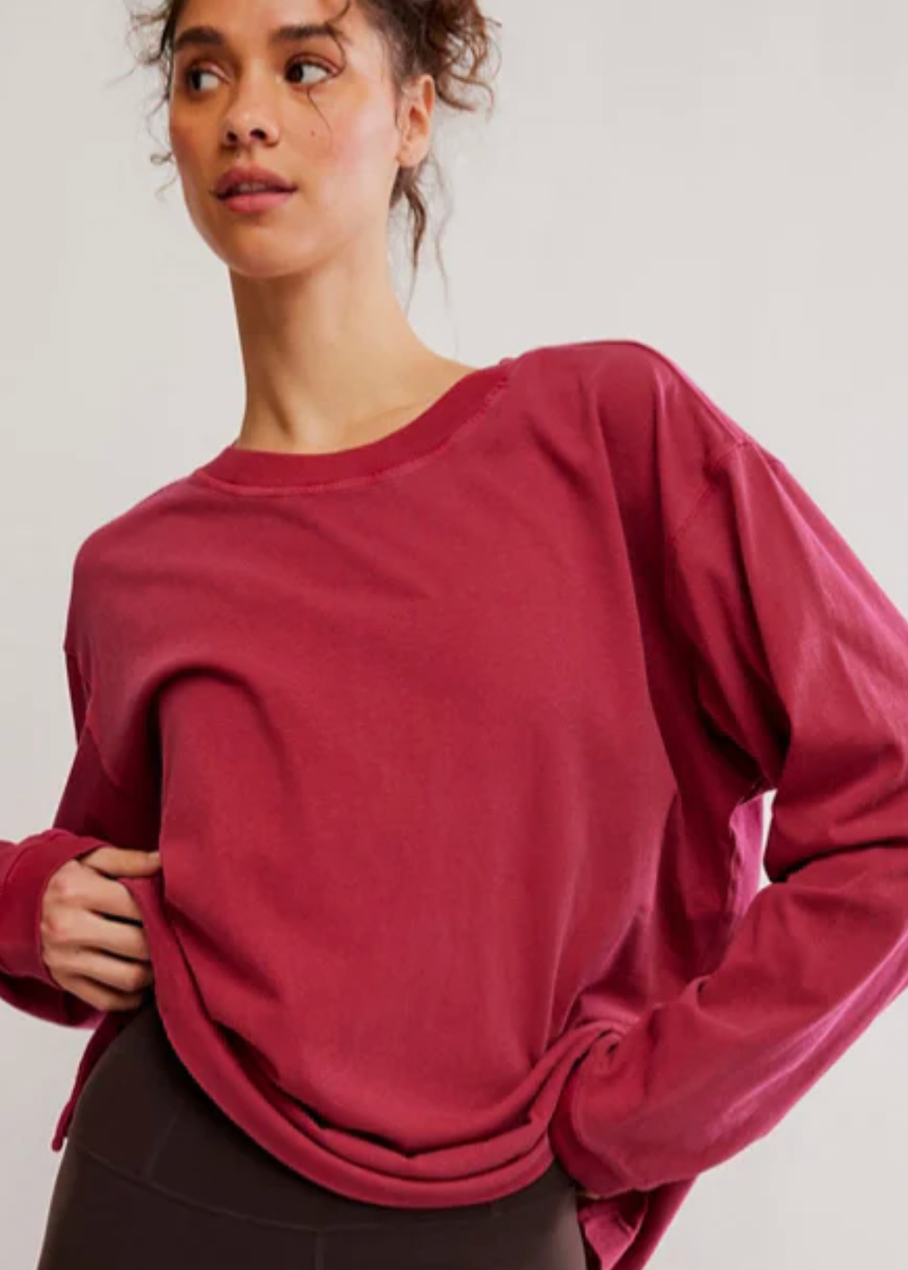 Free People Movement Hustle Layer in Brick