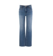KELLY HIGH RISE FAB AB KICK FLARE INSET LEG