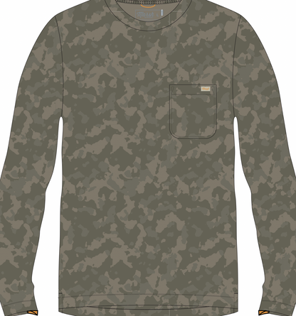 Buxton Hagood LS Fossil Foxhole Camo