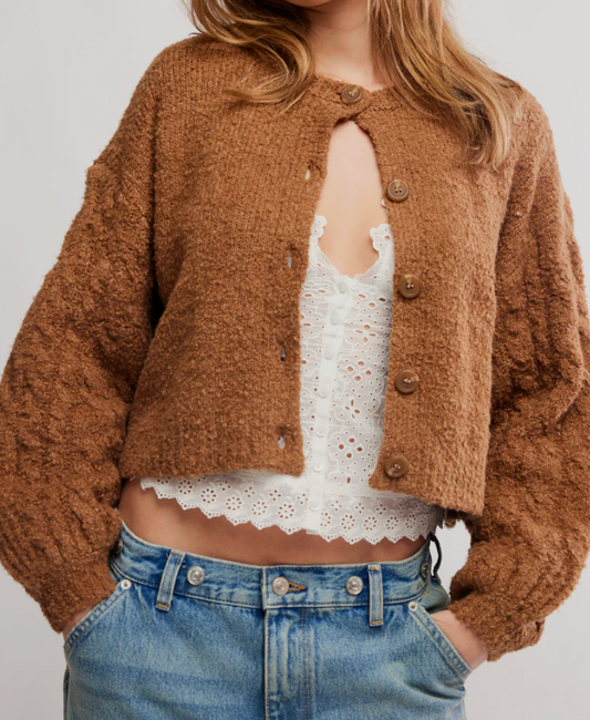 Thistle Cardi Macadamia