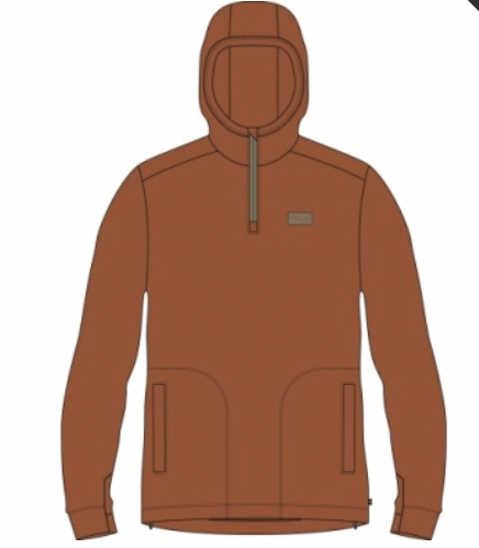 Youth Sullivan Tech Hoodie Bombay Brown