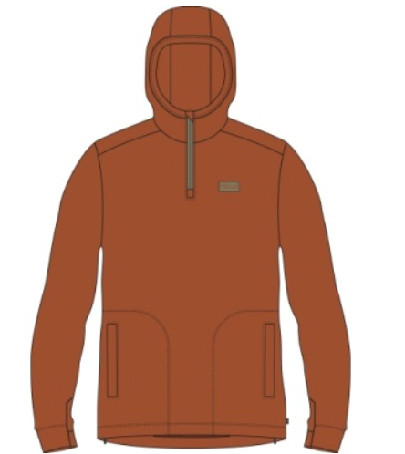 Sullivan Hoodie Bombay Brown