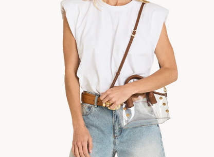Paula Clear Top Handle Crossbody Bag