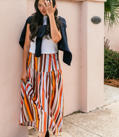 Lee Skirt Autumn Stripe