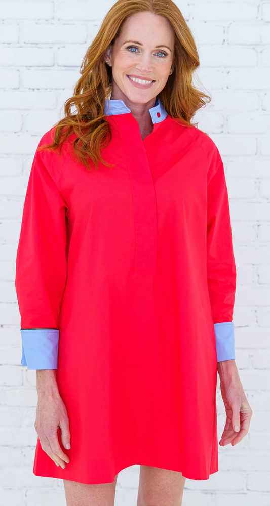 Lola Dress Red/Blue
