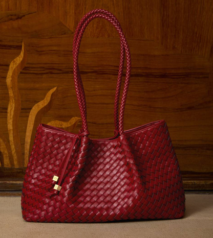 Nova Hand Woven Small Shoulder Tote