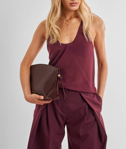 Freya Patent Crackle Clutch