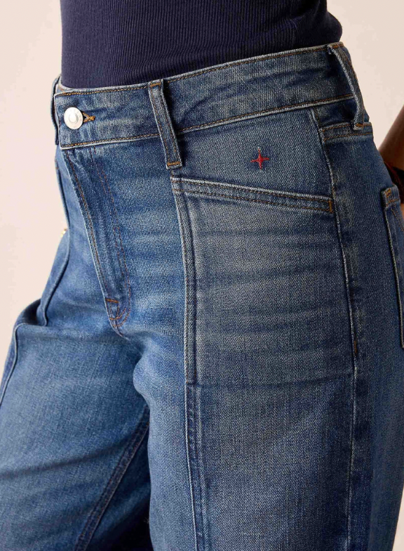 Kate Front Seam Wide Leg Jeans