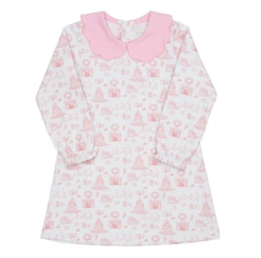Presley Kait Pink Fireside Noel Dress