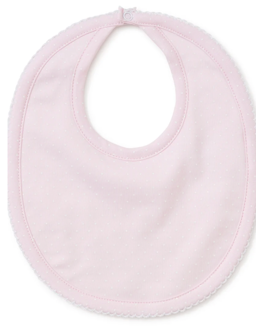 Pink/White New Kissy Dots Print Bib