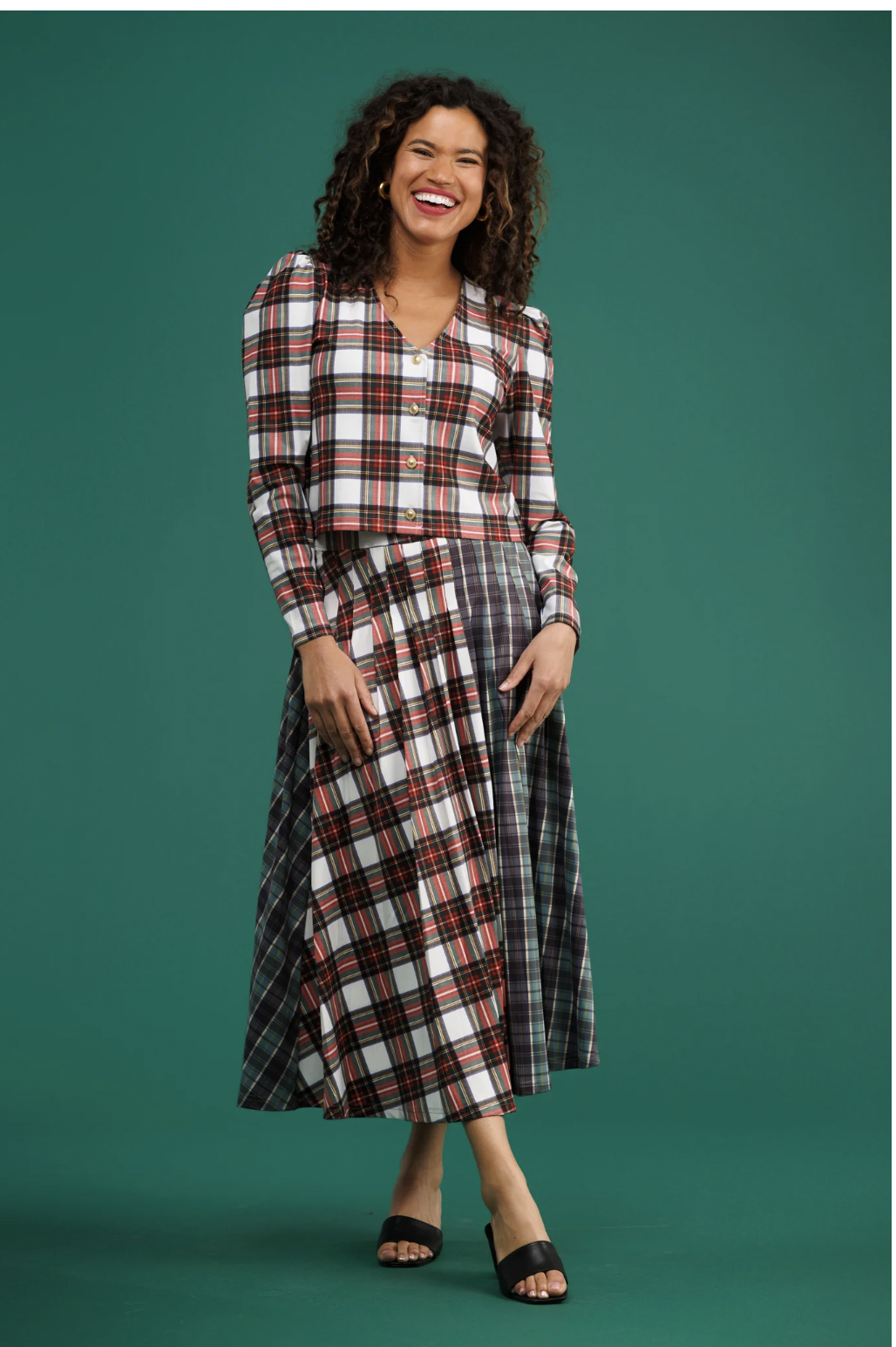 The Lennox Skirt Galway/Tartan