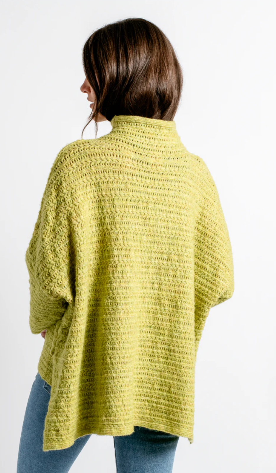 Boho 'Romana' Sweater - Retro Lime