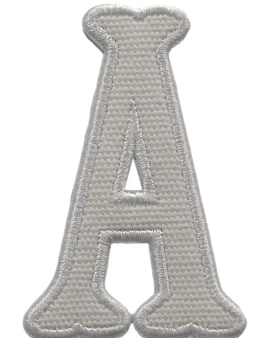 LETTER APPLIQUÉS - WHITE CANVAS