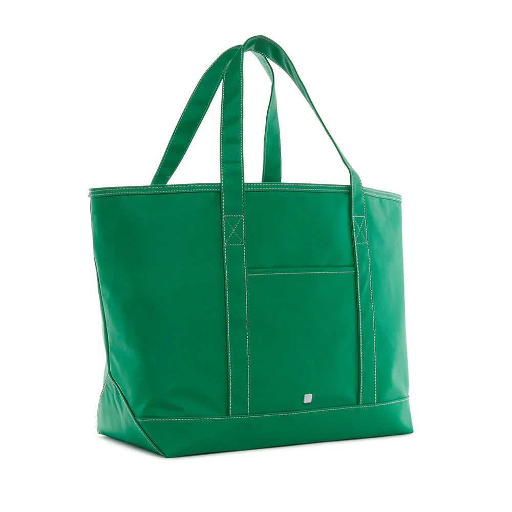 MAXI TOTE - Coated Canvas GREEN