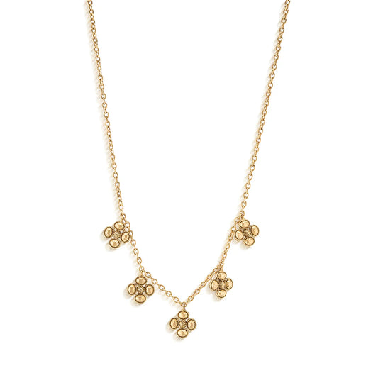 Berry Clover Multi Station Necklace