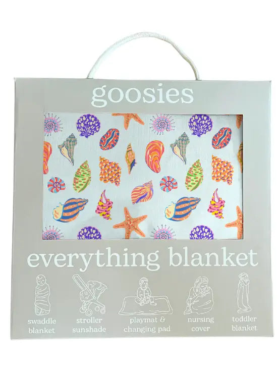 Beach Seashells Everything Blanket
