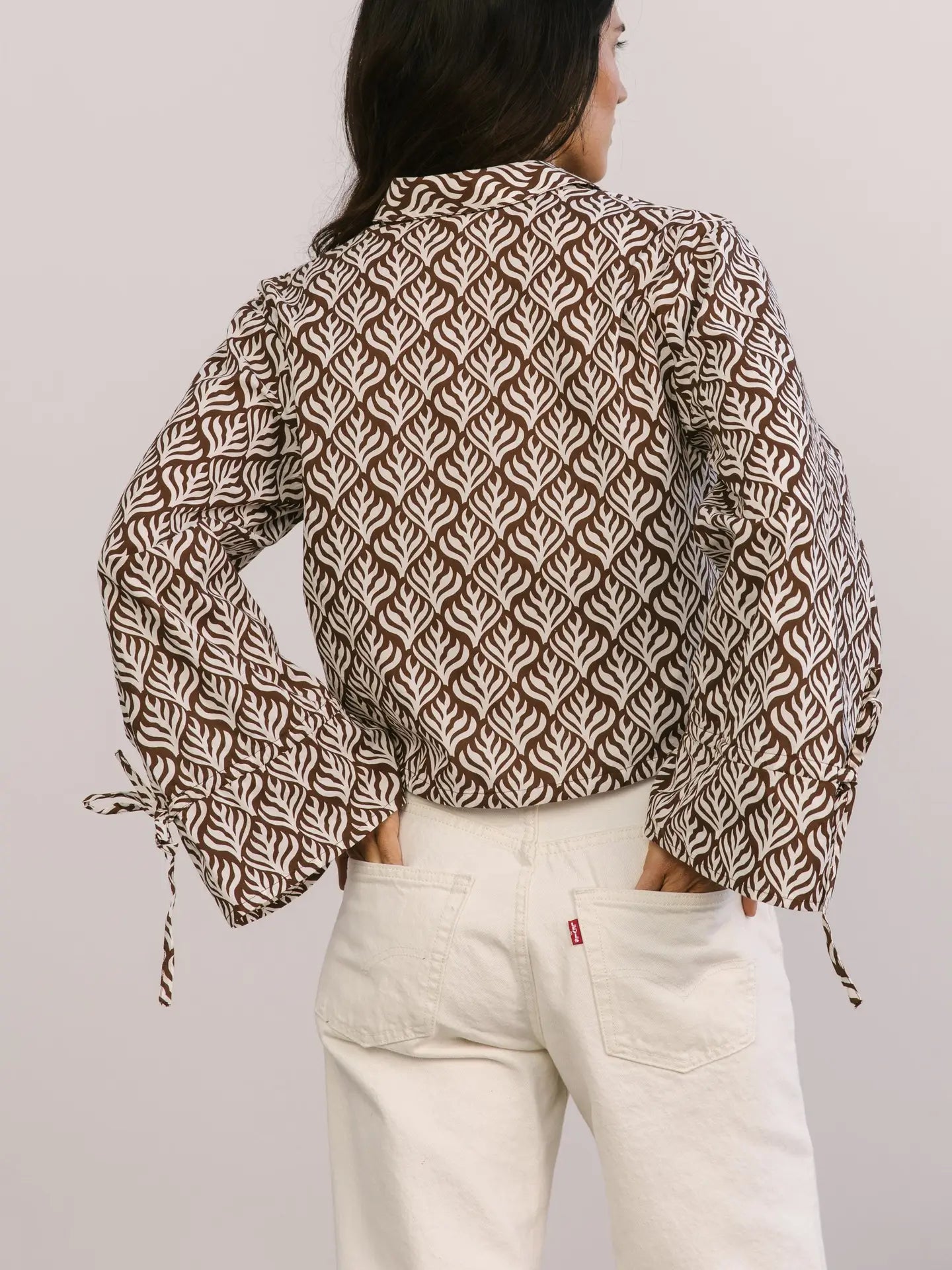 Sail Button-Up - Chocolate Flora