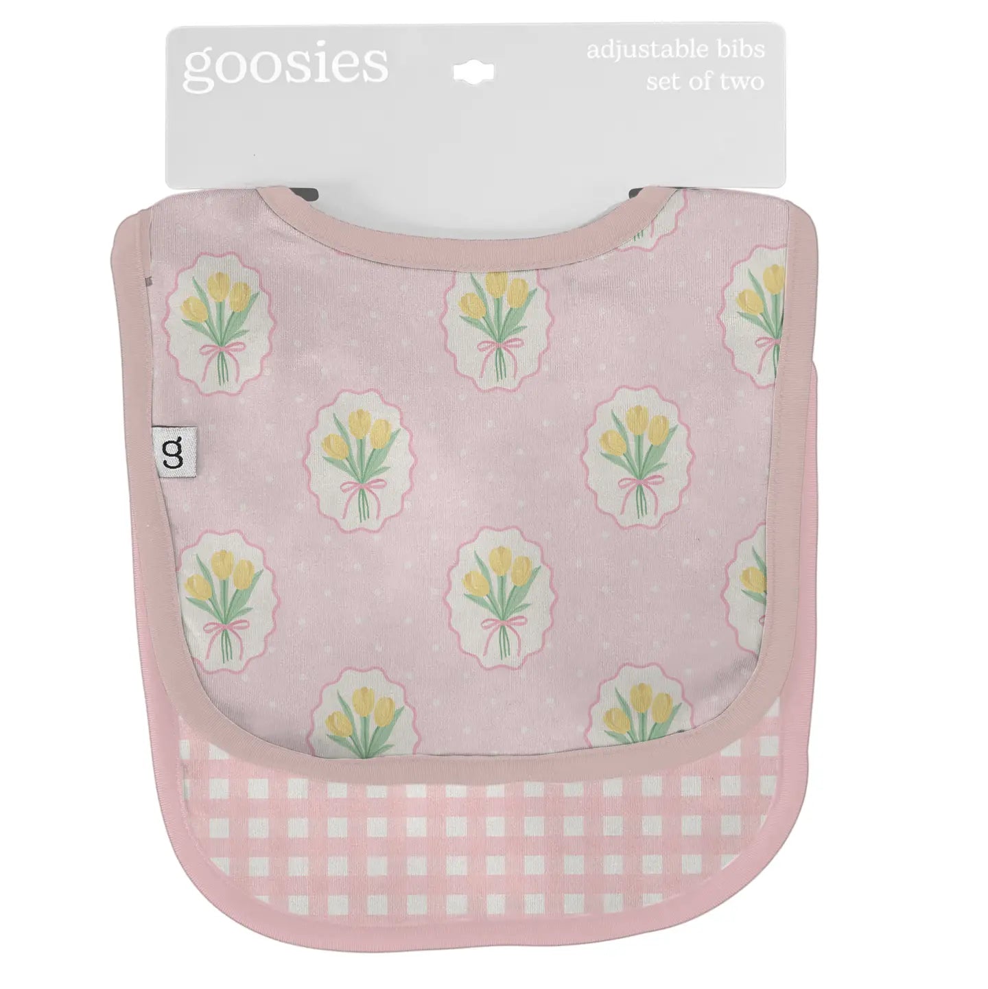 Fancy Tulips (Cottage Pink) Bib Set