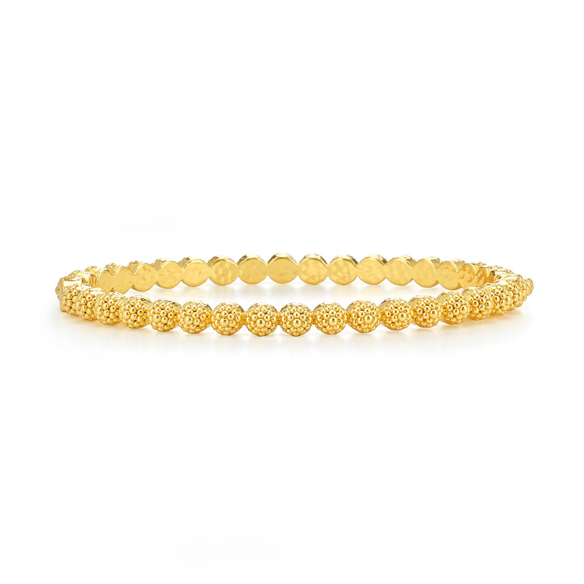 Berry Eternity Petite Hinged Bangle - Gold