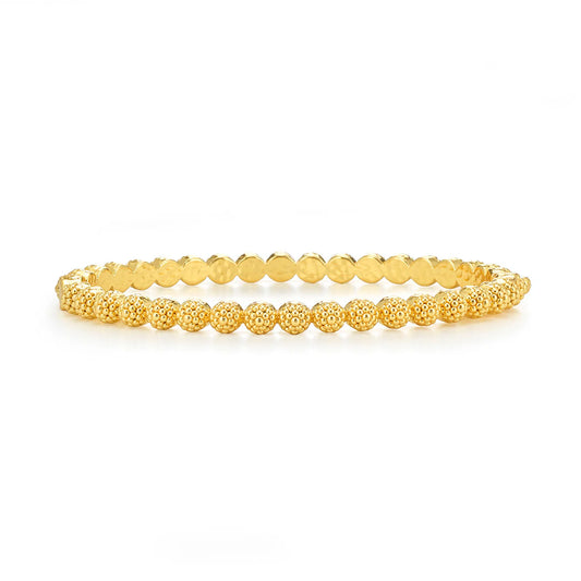 Berry Eternity Petite Hinged Bangle - Gold