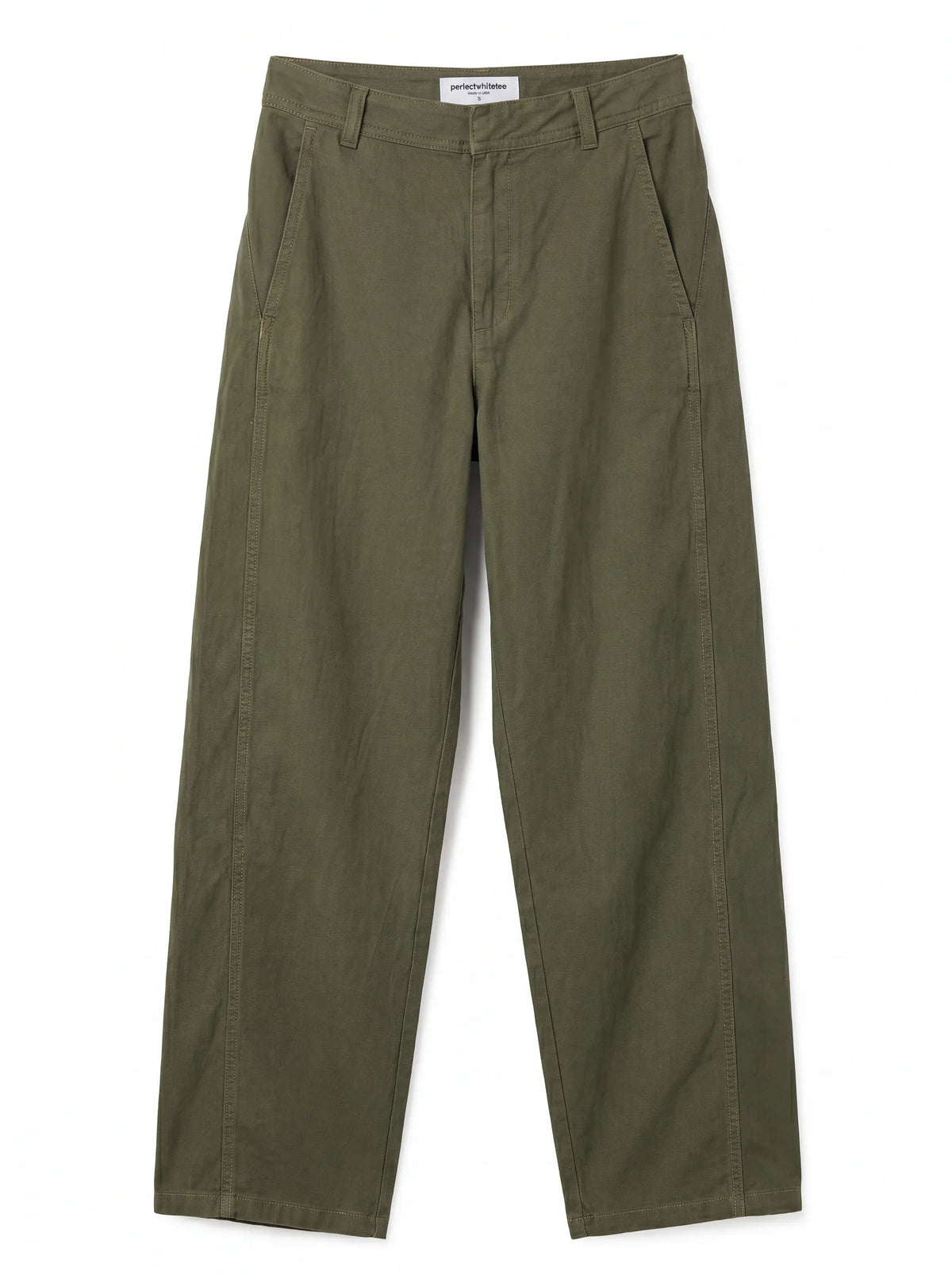 akira sateen slub baby barrel pant