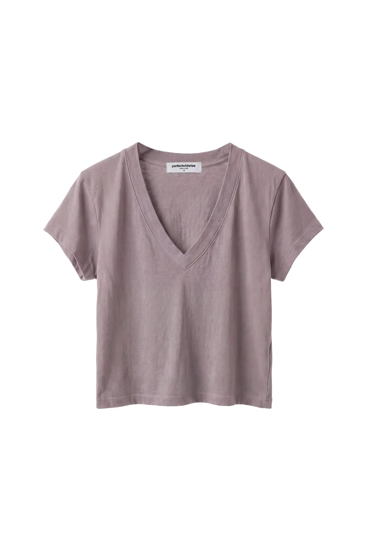 alanis recycled cotton v neck tee