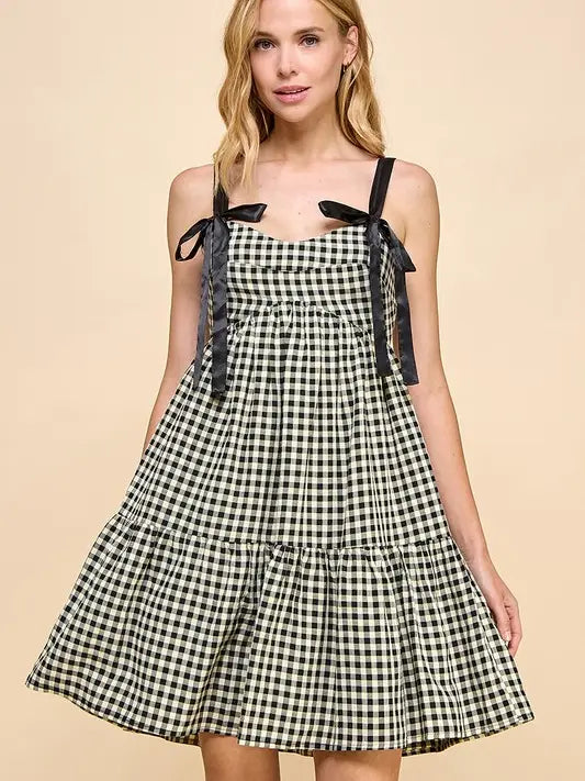 Gingham Bow Dress