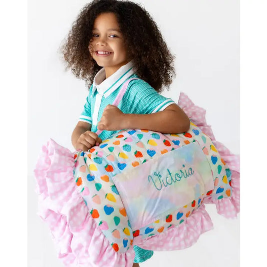 Girls Nap Mat - Strawberries