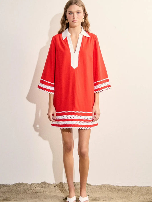 The Ric Rac Tunic Mini Dress