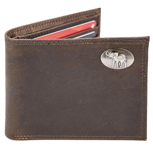 Alabama Crimson Tide Men's Collegiate Bifold Leather Wallet.
