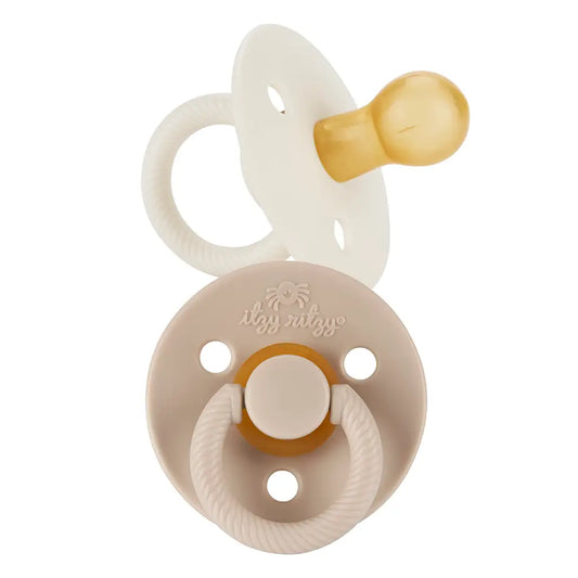 Natural Rubber Pacifier in Butter Cream and Toast