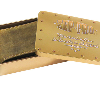 Shotshell Vintage Tan Leather Bifold Wallet