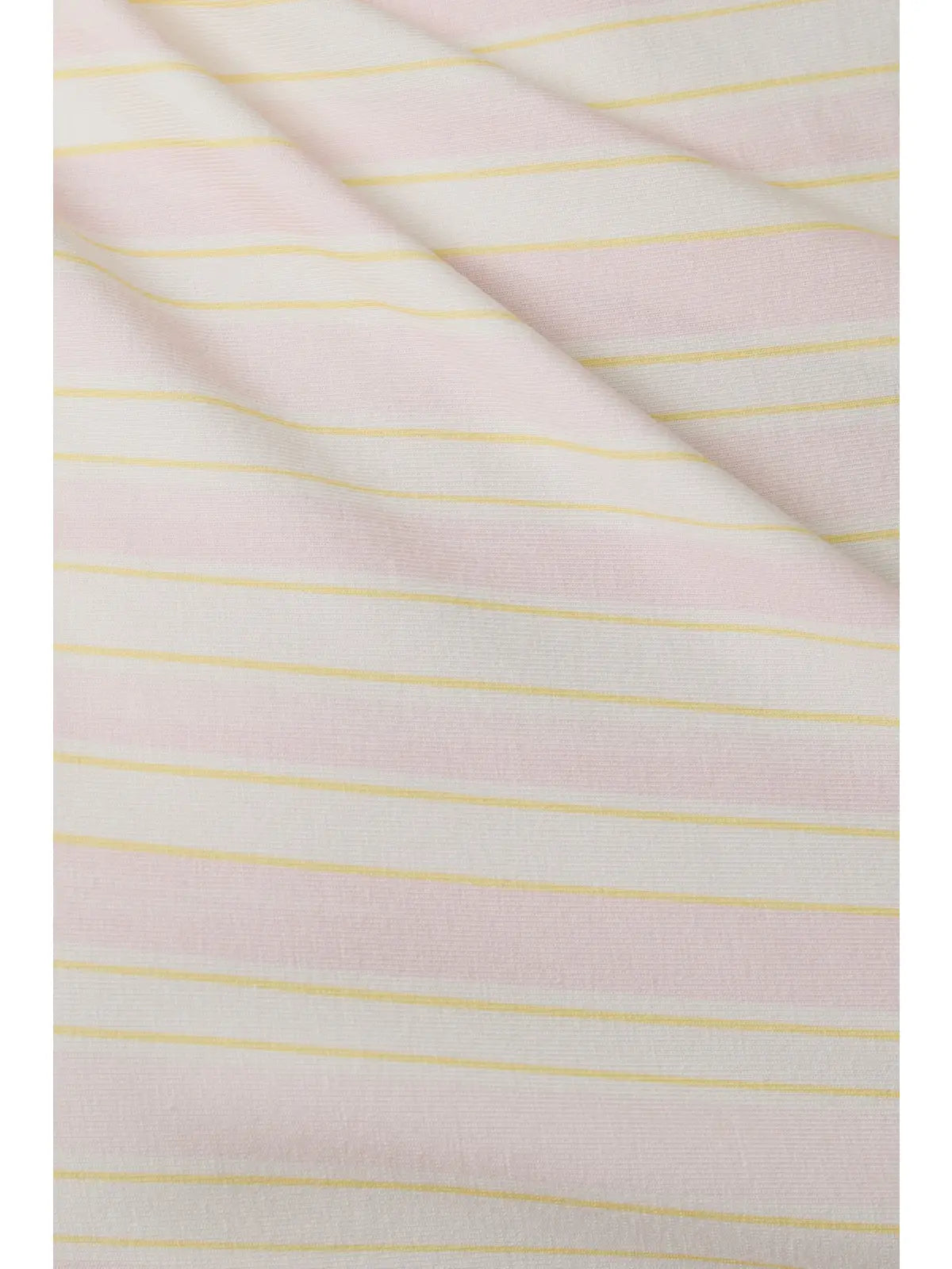 One Side Off Shoulder Stripe Printed Knit Top
