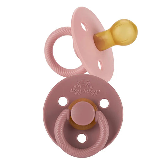 Natural Rubber Pacifier in Blossom and Rosewood