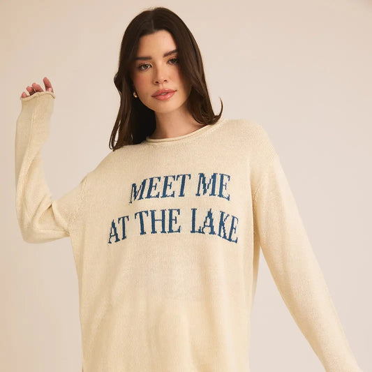 Meet me at the lake sweater