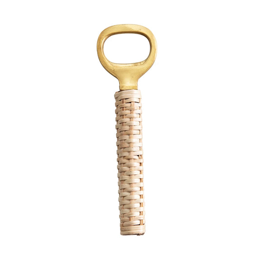6"L Brass/Wood Bottle Opener