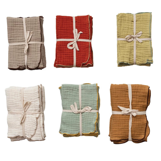 Woven Cotton Double Cloth Napkins